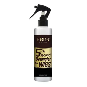 Ebin New York 5 Second Detangler Spray, Conditioning and Protecting Formula for Silky Hair with Added Moisture, For All Hair Types and Wigs - 8.5oz