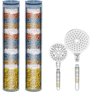 2-Pack Shower Head Filter Replacement Cartridge for SSJ781/DSSJ781/DSSJ781-01/DSS1581 Filtered Handheld Shower Head