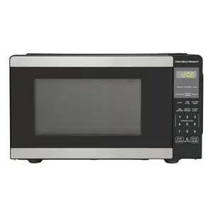 Hamilton Beach 0.9 Cu ft Countertop Microwave Oven, 900 Watts, Stainless Steel, New Hamilton Beach 0.9 Cu ft Countertop Microwave Oven, 900 Watts, Stainless Steel, New