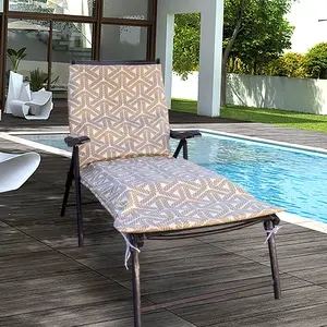 SALE IKEA OUTDOOR Slip Cover, Hallo Chaise Pad Cover, Beige Sand Rope Print