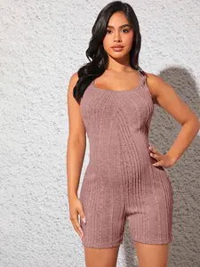 Maternity Overalls Summer Ribbed Knit Jumpsuit Slim Fit Elastic Suspender Shorts Summer Maternity Wear