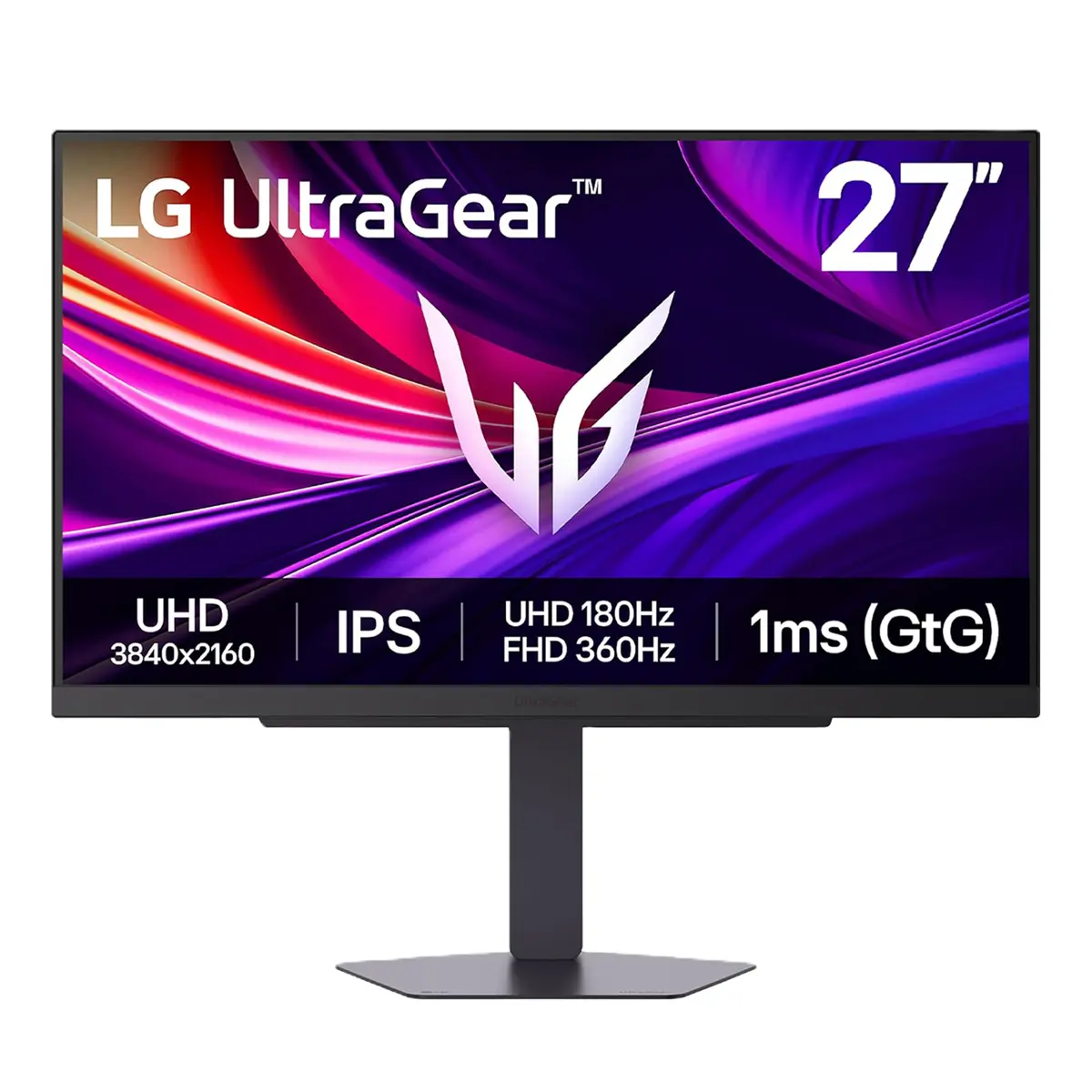 LG UltraGear 27G810A 27" 16:9 Dual Mode 4K UHD 180Hz and Full HD 360Hz IPS LCD HDR Gaming Monitor, Black