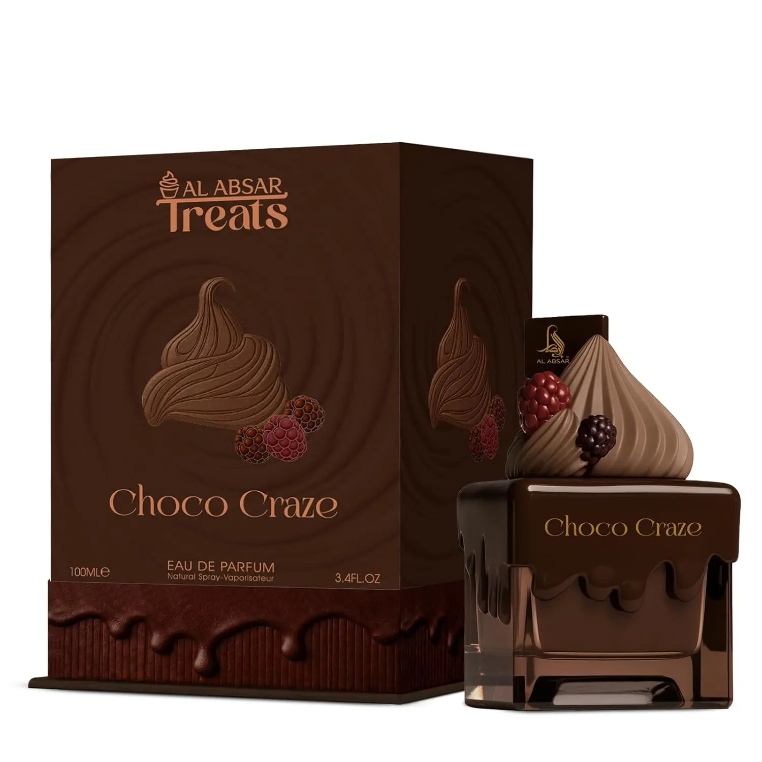 Choco Craze Perfume 100ML - Eau de Parfum For Him & Her - Creamy Chocolate Fruity Gourmand Long Lasting Fragrance