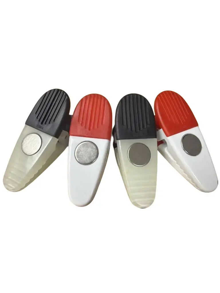 6-Pack Multi-Use Utility Magnetic Clip For Hanging, Storing, Sealing Food Essentials, Documents, Photos And More