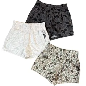 Women's High Waisted 2.5" Camo Lined Shorts | Combat Waterfowl