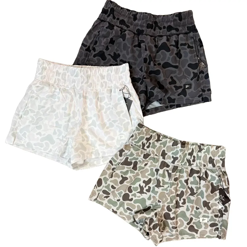 Women's High Waisted 2.5" Camo Lined Shorts | Combat Waterfowl