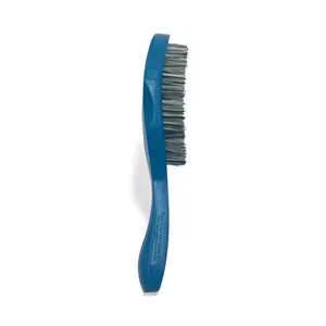 JIGGSAWMILLIONS Hard Wave Brush for Men, Hard Bristles for Thick Coarse Hair, Wave Styles - Blue Wave Master Mixed Tone Hard Bristles