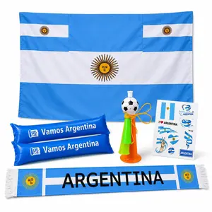 Argentina fan support kit, specially designed for matches, cheerleading supplies, a must-have for home fans, cheering for the home team