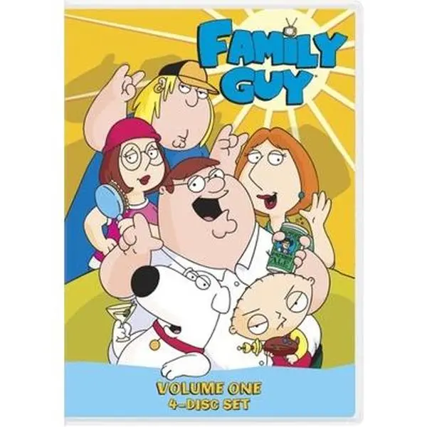 Used Book - Family Guy: Volume 1 (Seasons 1 & 2, DVD) - English, Irreverent Sitcom Laughs, 4-Disc Set Includes Bonus Extras, Deleted Scenes, Behind-the-Scenes Featurette