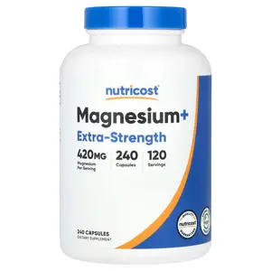 Nutricost Magnesium+, Extra-Strength, 240 Capsules (210 mg per Capsule)