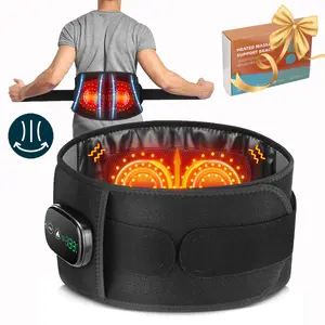 Wireless Heating Massage Belt, 1 Box Rechargeable Waist Massager, Back Massage Belt, Personal Care Appliances for Home & Travel