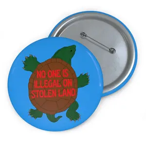 No One Is Illegal on Stolen Land | Turtle Island (Blue Edition)