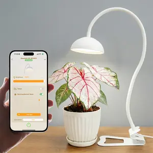 Glowrium Smart Grow Light 10W Full Spectrum LED for Indoor Plants G8 with 32 LEDs Pro Sunlike Spectrum & Smart Timer for Optimal Plant Growth - Flower