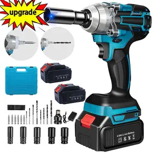 Christmas Season Savior 21V Cordless Impact Wrench High-Power Lithium-Ion Tool Kit Fast Charger Effortlessly Tackle Car Repairs Furniture Assembly Holiday Gift Setup Ultimate Home Auto Maintenance Tool
