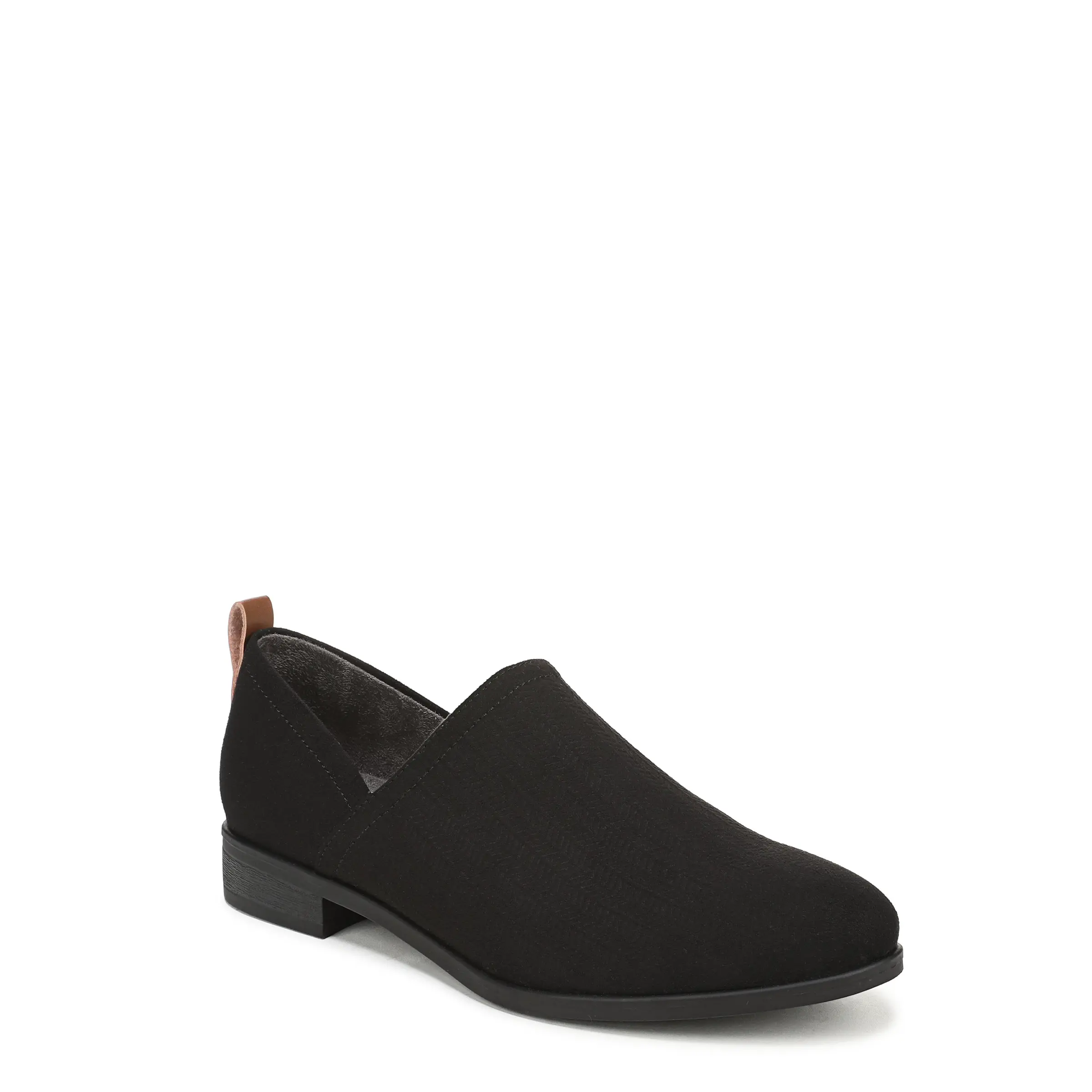 Dr. Scholl's Shoes Women's Ruler Loafer, Everyday Comfortable Slip-On in Microsuede Fabric with Round Toe, Arch Support & 1 Inch Heel, Wide Widths Available