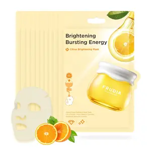 Citrus Clarifying Mask (10 Pack), Vitamin C Korean Face Mask with 46% Mandarin Peel Extract, Vegan Vitamin C & Mela-Zero for Brightening & Dark Spot Treatment
