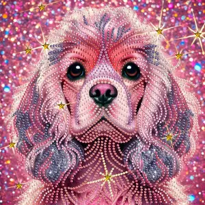 1pc Irregular Diamond Painting Kit, 30x30cm Frameless 5D Round Acrylic Diamond Art, DIY Mosaic Craft, Full Drill Design Wall Decor, Diamond Pattern Design