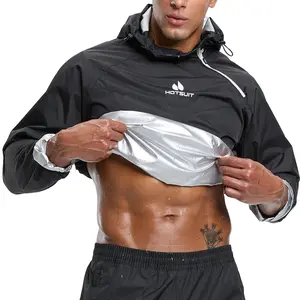 HOTSUIT Men's Sauna Jacket – Gym, Running & Boxing Sweatwear Exercise Jacket Training Clothes Outdoorfun Athletic Workout