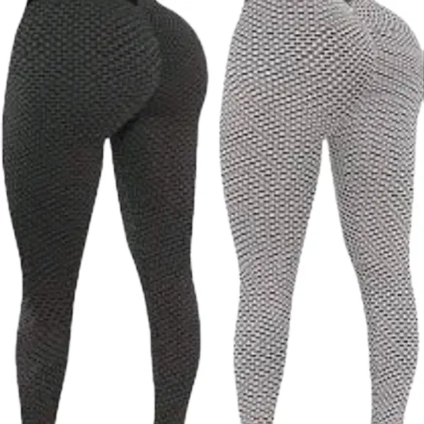 Women's Ultra-Fit High-Waist Leggings - Cute Chic Activewear for Workout, Black/Grey Colors, Plus Sizes Available, Buy 1 Get 1 FREE TikTok Sale Item