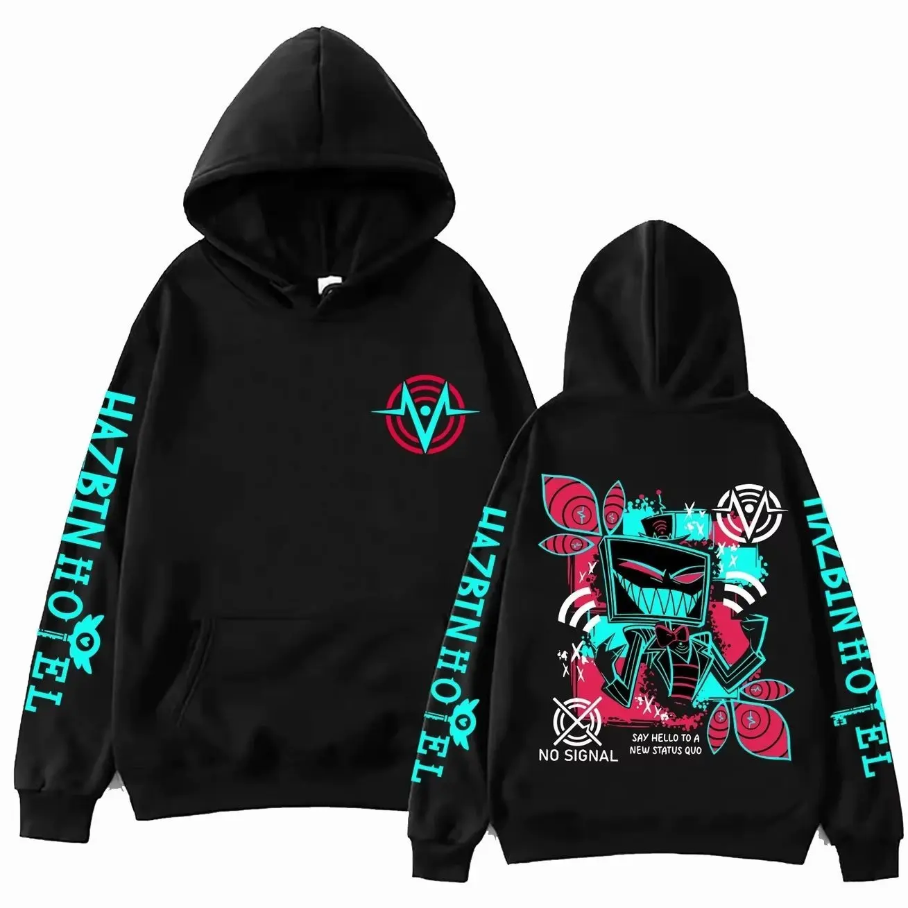 Hazbin Hotel Vox Print hoodies Oversized Unisex personality Clothes high quality hot product Fleece warm Casual Comfortable soft