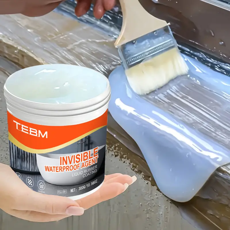 Transparent Sealed Waterproof Coating, RV Roof & Home Effective Water Proofing, Compatible with Brick Marble Cement Floor Ceiling, Waterproof Sealant Mastic