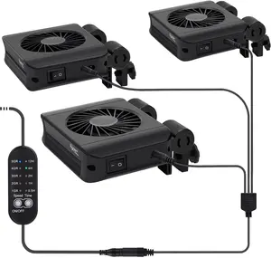 hygger Aquarium Chillers Fan, Quiet Fish Tank Cooling Fan Equipment with Adjustable Speed Controller, Suitable for Freshwater Saltwater Tanks