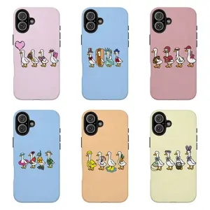 Cute Whimsical Duck Phone Case, Funny Cartoon Duck Illustration Protective Covers,for iPhone 17 16 15 14 13 12 11 Pro Max X XS for Samsung S21 S22 S23 S24 S25 S26 Plus Ultra,The Best Gift for Yourself, Friends, and Family, Phone Accessories