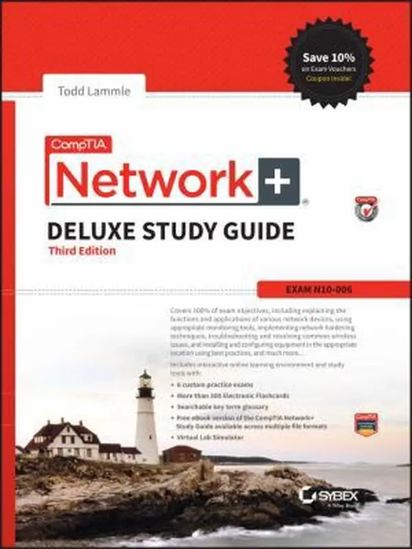 USED Book - CompTIA Network+ Deluxe Study Guide: Exam N10-006 by Todd Lammle (Hardcover) - english
