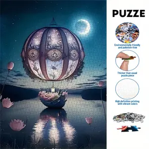 Large Paper Jigsaw Puzzle DIY Kit, Durable Seamless Design, Perfect Gift for Birthdays & Holidays, Ideal for Home Decor & Interactive Games