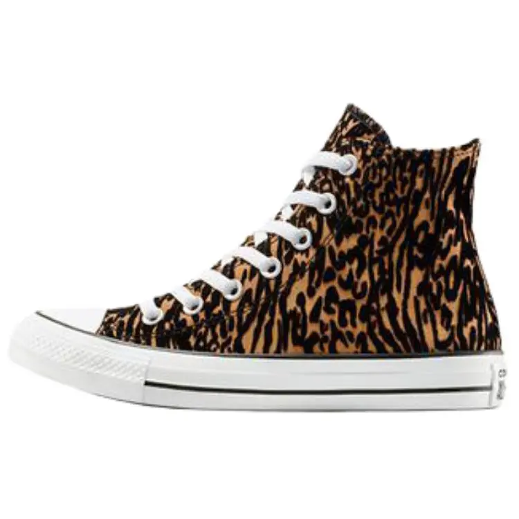 CONVERSE Chuck Taylor All Star High-Top Rubber Sneaker - Leopard Print, Animal Pattern, Casual Wear Footwear