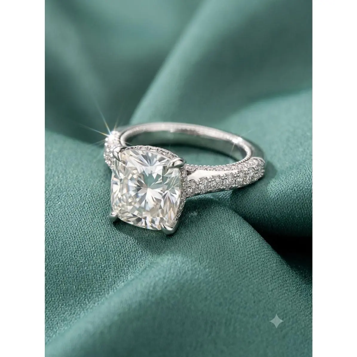 Elegant Diamond Engagement Ring Size 6.5 with Sparkling Halo Design and Delicate Band