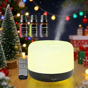 500ml Essential Oil Diffuser, Ultrasonic Aromatherapy Diffuser , Cool Mist Humidifier for Bedroom, Home, Office  Auto Shut-Off, Waterless Operation