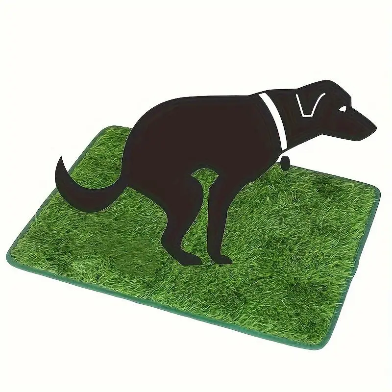 Pet Potty Training Pad, 1 Count Artificial Grass Dog Potty Pad, Easy Clean Anti-odor Toilet Training Tool
