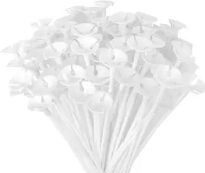 Balloon Sticks - 100Pcs Balloon Stick and Cup for Party Wedding
