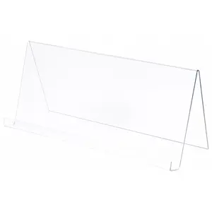 Plymor Clear Acrylic Book Display Easel with 1.75" Ledge With Lip