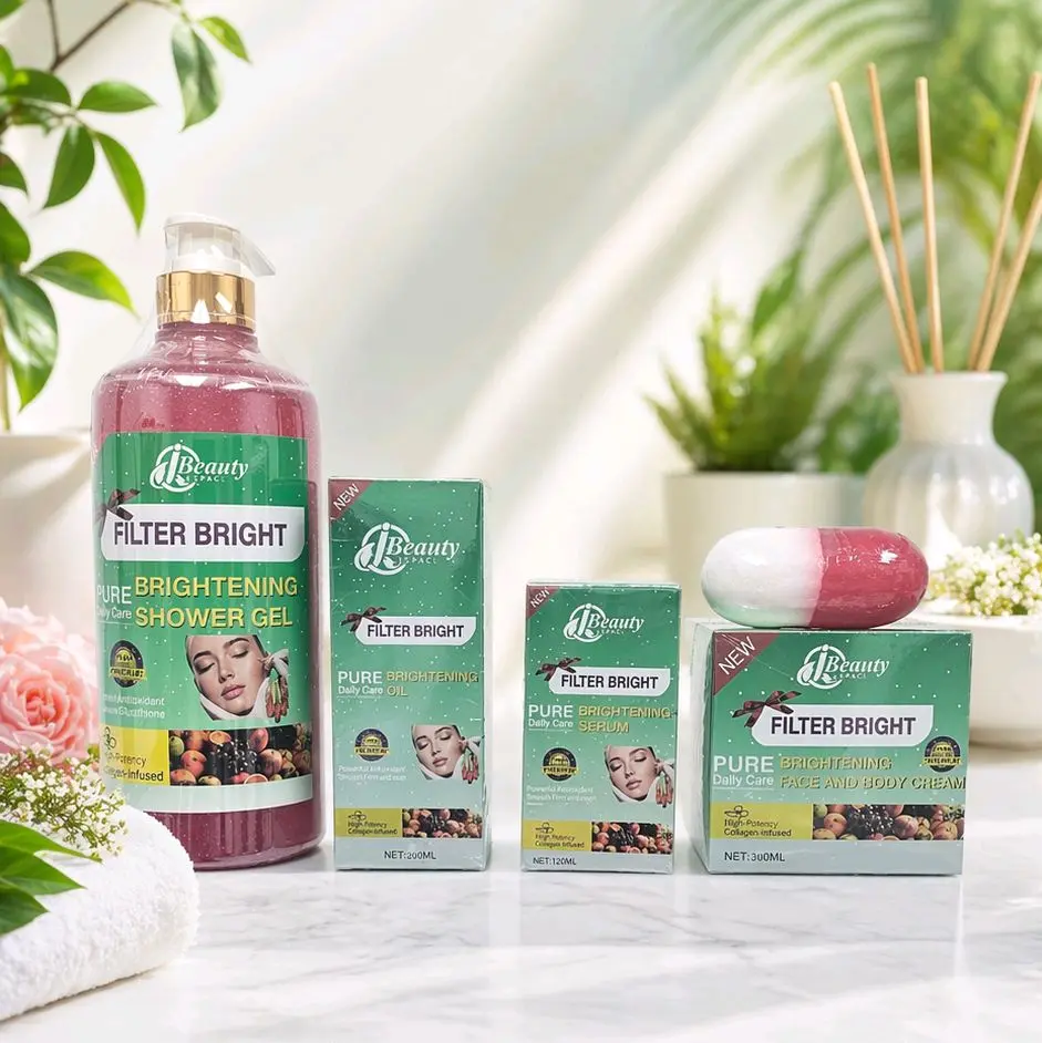 Filter Bright Super brightening and glowing skin body kit for radiance and uniform skin