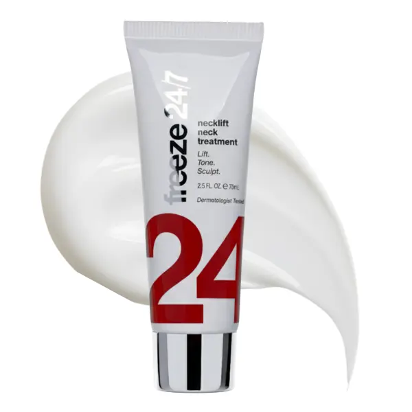 Freeze 24/7 NeckLift Treatment Firming Neck Cream with Caffeine, Niacinamide & Seaweed Tightens, Contours & Smooths Skin, 2.5 fl oz / 75 mL