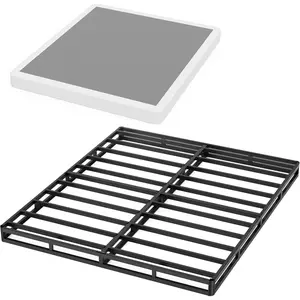 Full Size Box Spring 5 Inch Low Profile Box Spring Full with Cover, Bed Base Full Size Bed Frame Heavy Duty Metal Struction for Mattres Foundation Box Frame,Noisy Free (5 Inch-Full)