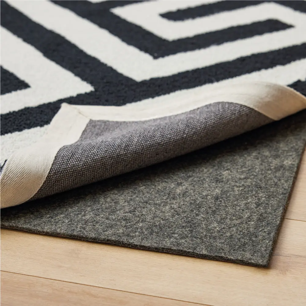 GORILLA GRIP Felt with Rubber Stay in Place Slip Resistant Rug Pad,Protective Padding Under Area Rugs, Cushioned Gripper Pads, Carpet Runners, Hardwood Floors Protection