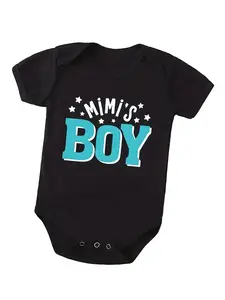 Baby "Mimi's Boy" Short Sleeve Bodysuit - Soft Cotton Infant Onesie - Family Love Newborn Outfit for Baby Boys