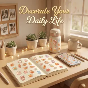 Cute 3D Food Stickers, Plush Bread Decals, Jelly Resin Raised Art, Japanese Soft Cute Baking Style, for Planner, Phone Case, Water Bottle Decor