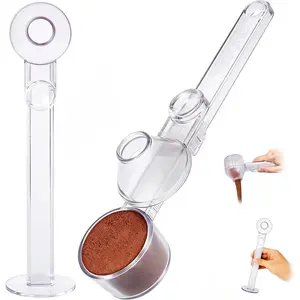 Multi-Purpose Scoop with Built-In Funnel | 2Tbsp & 51mm Espresso Tamper | BPA-Free PCTG Dishwasher Safe Scoop Funnel | Precise for Coffee/Protein/Powder/Hot Cocoa | Fits K-Cups&Formula Dispensers