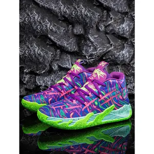 Men’s fashionable color‑block patchwork lace‑up basketball sneakers; athletic basketball shoes; casual, comfortable, breathable sports running shoes; versatile round‑toe men’s shoes for daily wear; youth fashion shoes