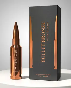 BHARARA BULLET BRONZE Watermelon Vibrant EDP Fragrance Spray - Men's Aromatic Woody, Bold Radiant, Citrus Woods Scented Perfume, 2.5oz(75ml), Single Item, Aromatic Woody Fragrance, Bold Radiant Fragrance