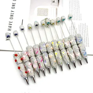 8-Pack DIY Glow-In-The-Dark Beaded Glitter Gel Pens, Ink Creative Holiday Stationery, School Supplies, Fashion Writing Office Essentials