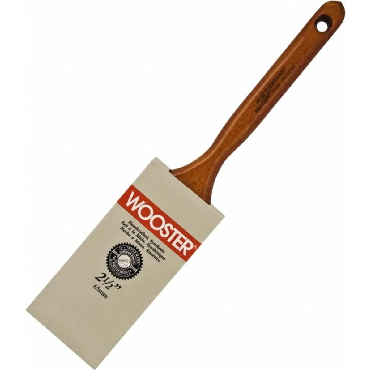 212 MAIN Wooster Brush Company J4102 3 in. Super Pro Nylon Sable Stiff-Bristle Flat Sash Paint Brush with Chisel Trim, Round Ferrule, Stiff Bristles