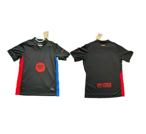 Avosezu 2425 Away Soccer Jersey Short Sleeve Unisex Football Top USA Stitched Customized Steve Kits Jersey Black Moisture-wicking Fabric mexico jersey