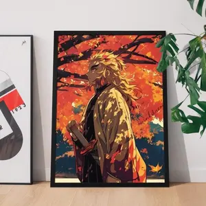 [Sale Up To 50%][No frame, Free Ship] Epic Rengoku Poster Demon Slayer Wall Art Print – kimetsu no yaiba – Anime Poster – Manga Poster – Otaku Room Decor Gift