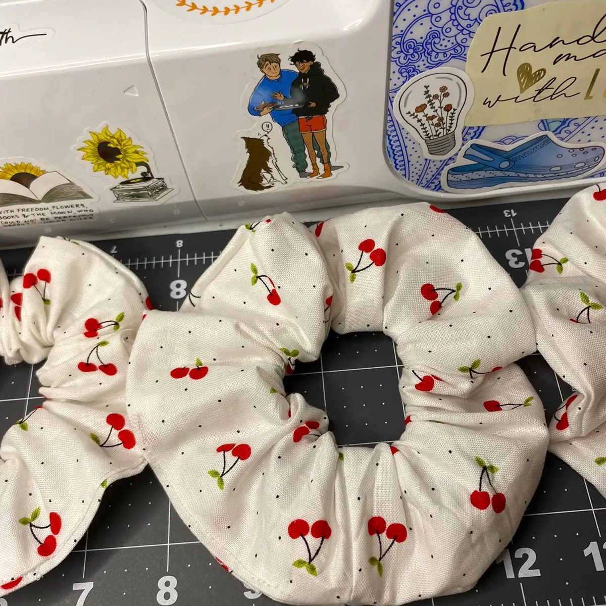 Cherry Pattern Scrunchie
