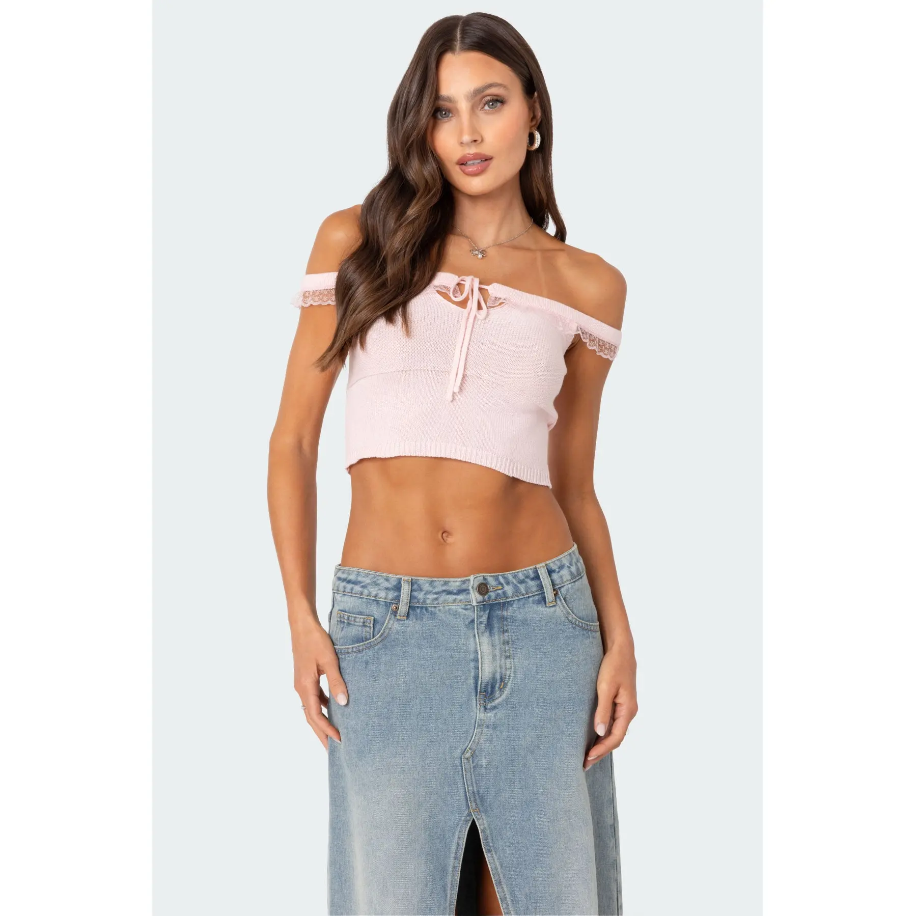 H&M Draped cold-shoulder top - TikTok Shop